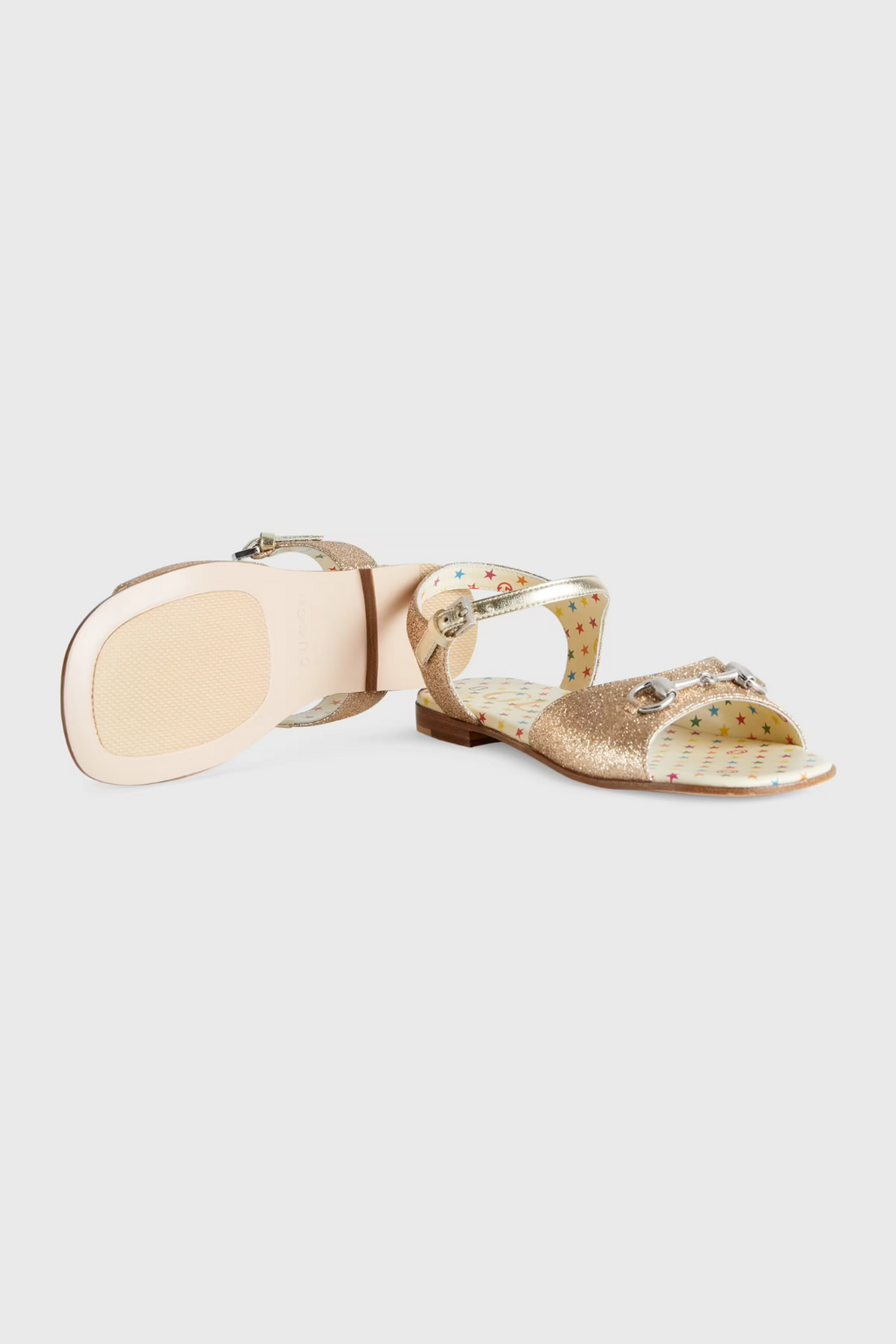 Children's glitter sandal with Horsebit