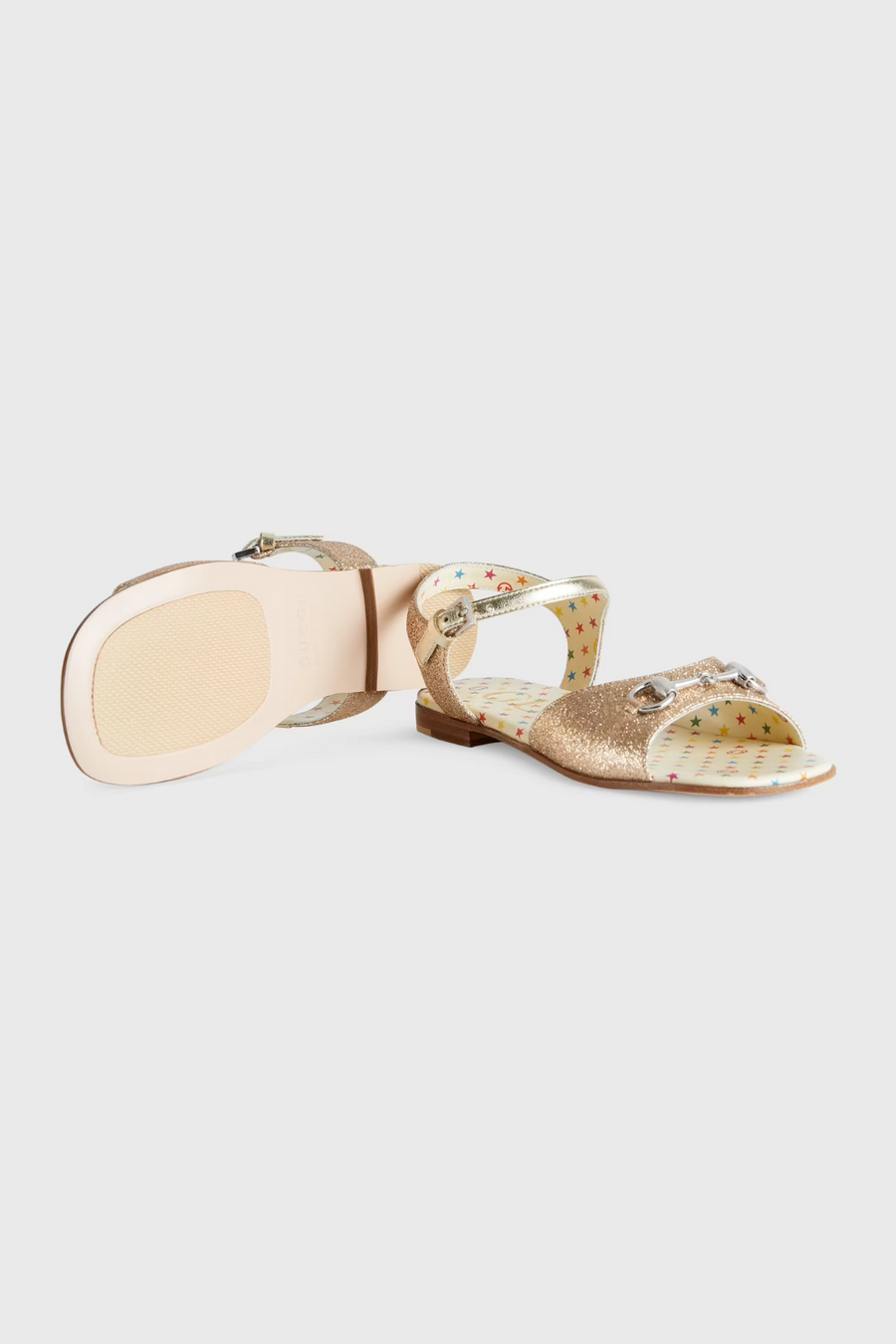 Children's glitter sandal with Horsebit