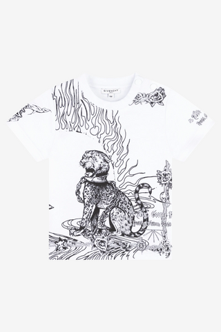 Leopard print T-Shirt White