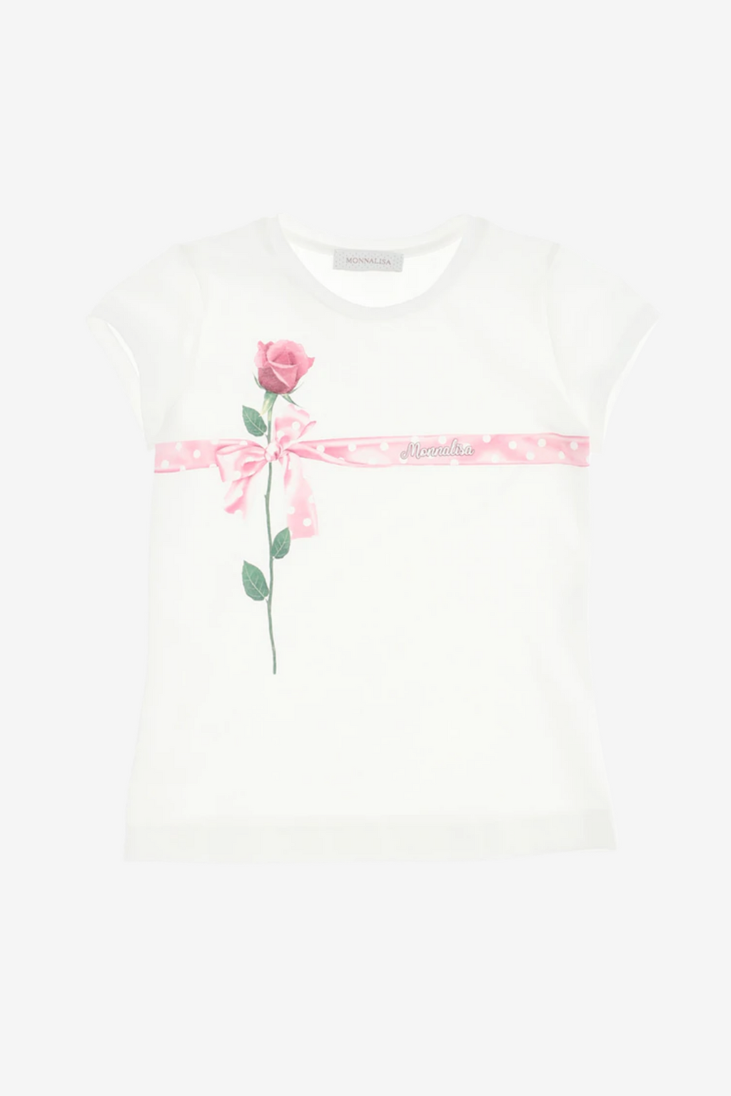 T-Shirt Rose and Ribbon Print