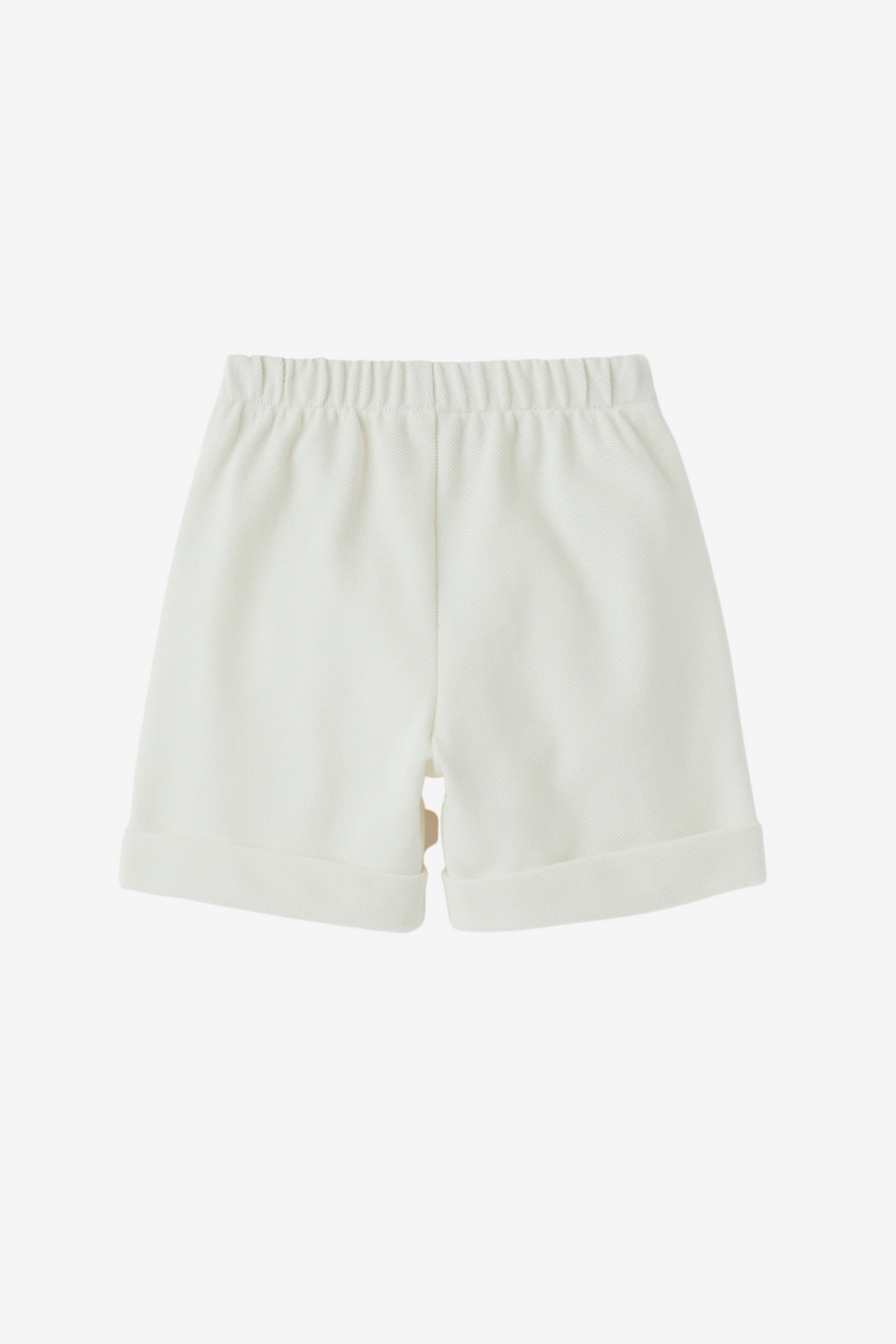 Shorts aus weißem Baumwollpiqué