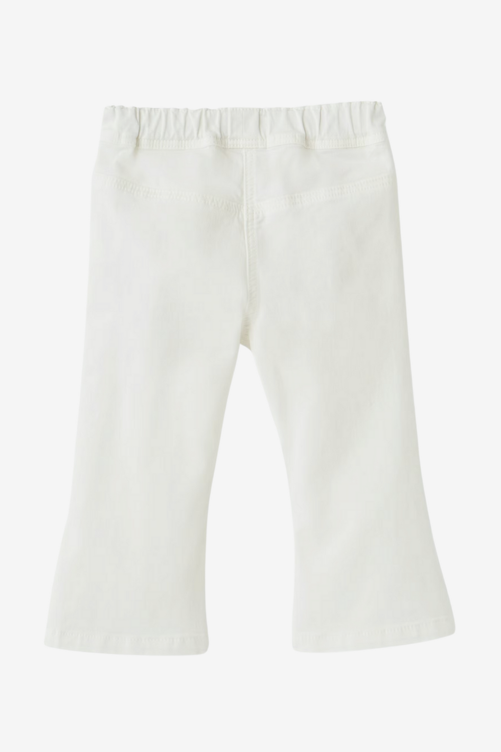 Gekürzte Schlaghose aus Gabardine