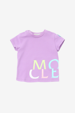 Purple Baby T-shirt multicolour Logo Print