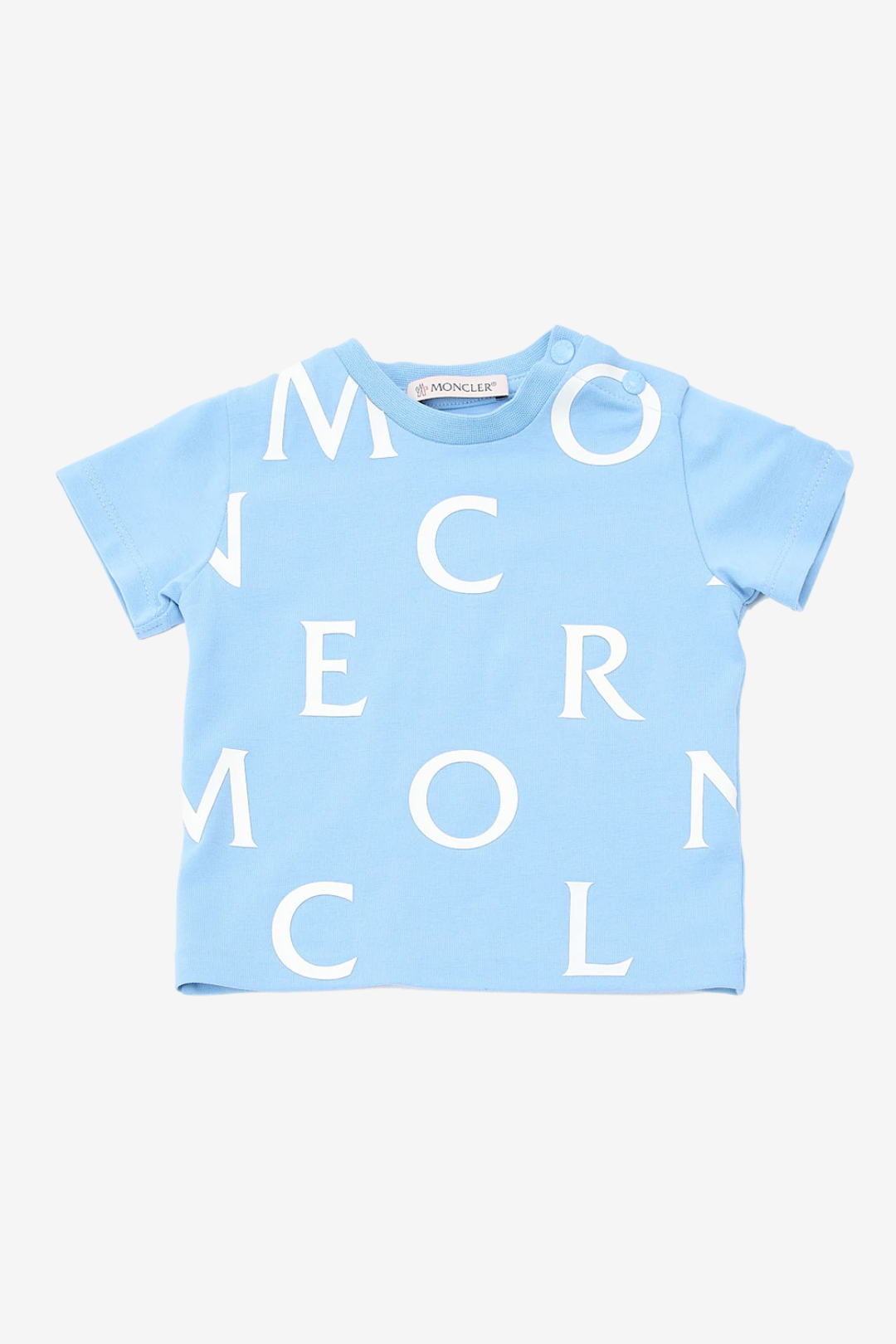 Blue Baby T-Shirt Logo Letters all over