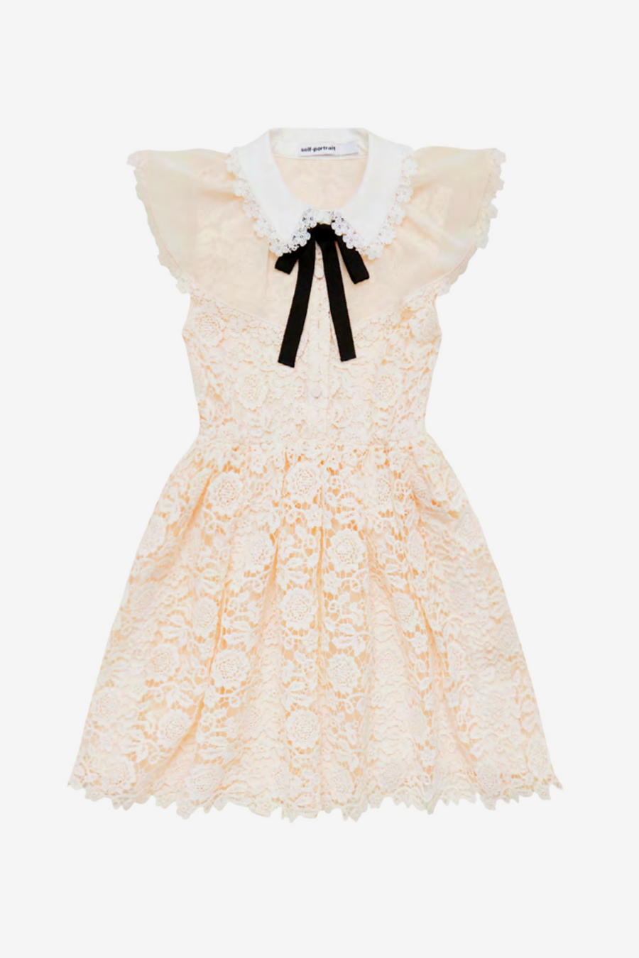 Nude Guipure Lace Dress