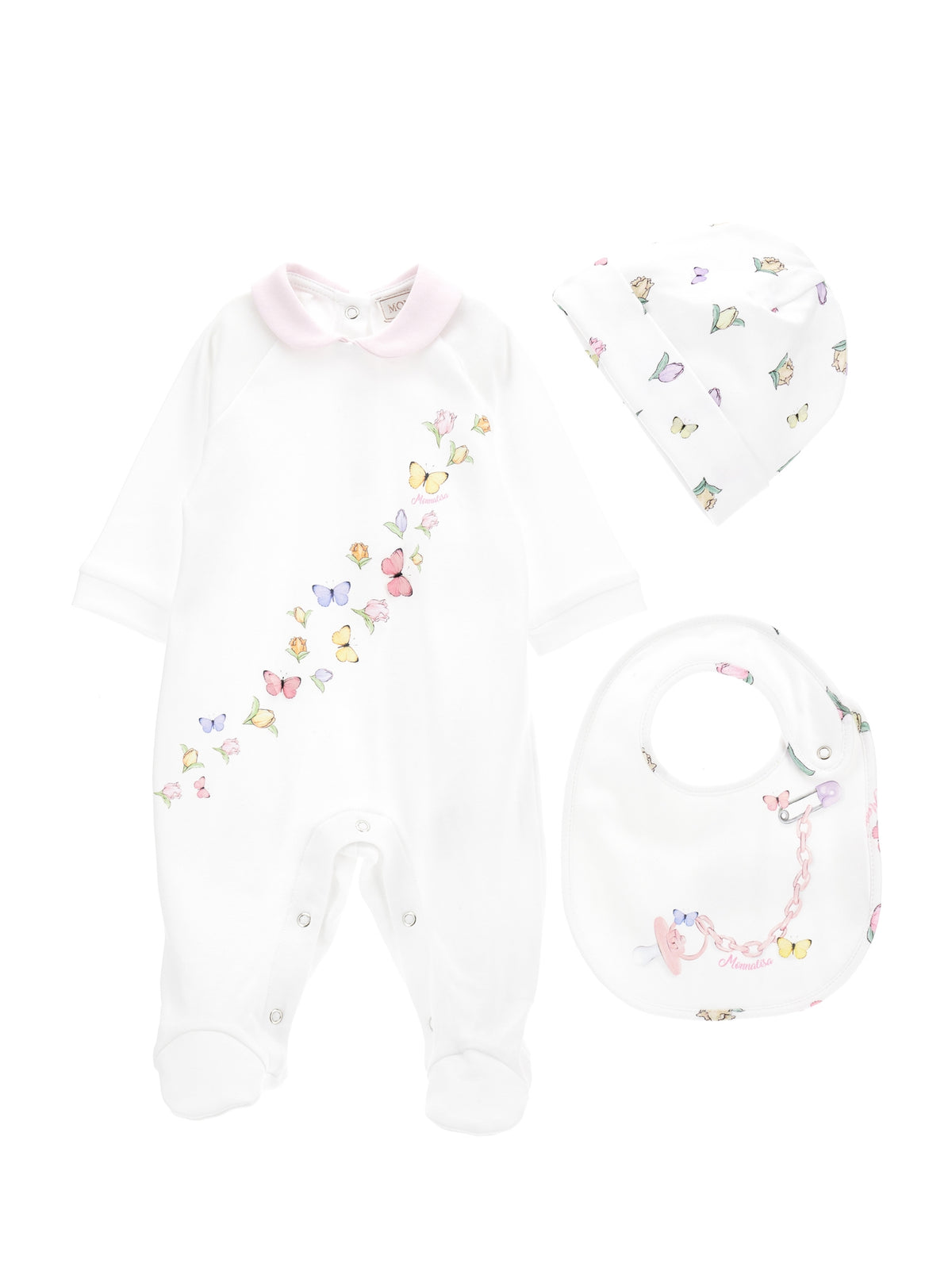 Baby Geschenk Set mit Schmetterling Print