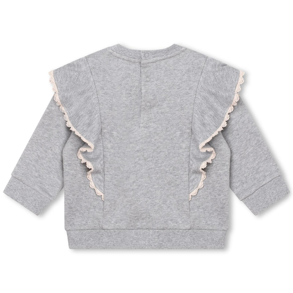 Baby Fleece Sweater with Volants