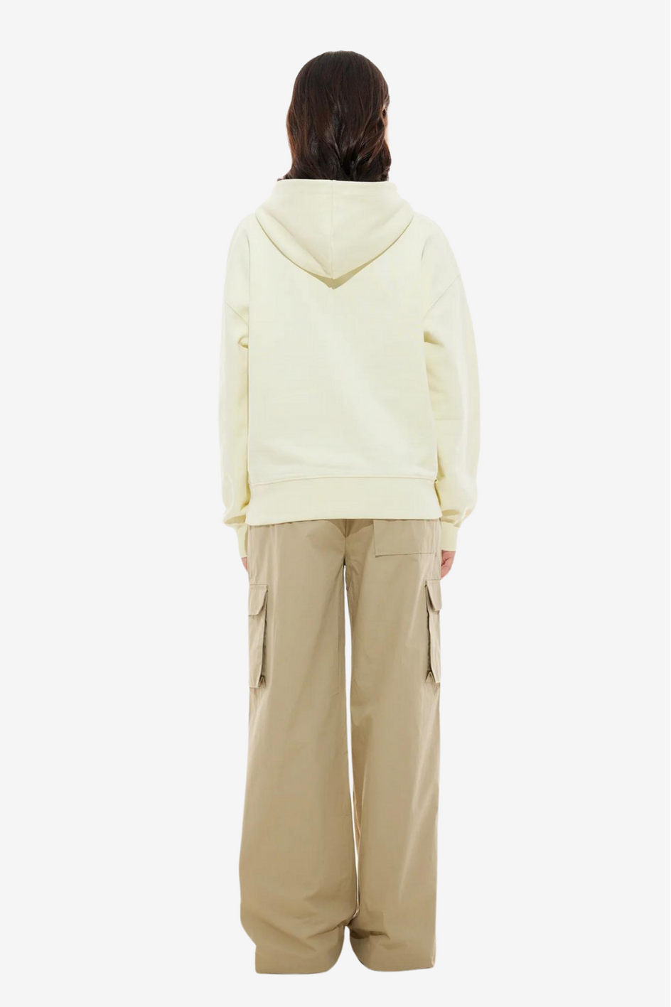 Logo-Kapuzen Pullover aus Frottee