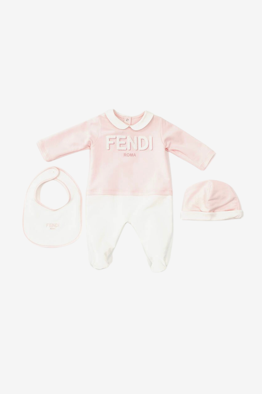 Baby Set Bicolor with Fendi Logo