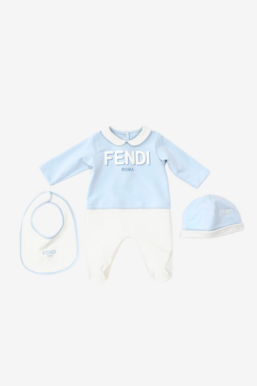 Baby Set Bicolor with Fendi Logo