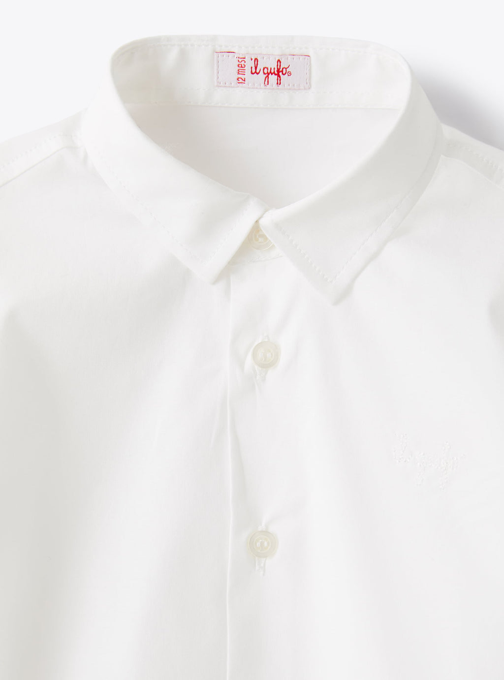 Weißes Hemd aus Stretch-Popeline